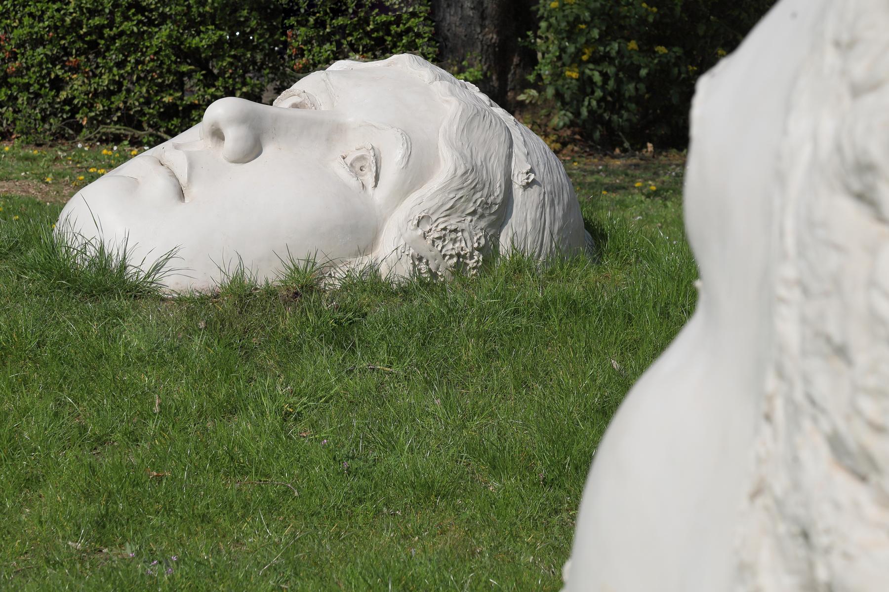 Detailansicht des Kopfes der Muse Anna Risi, geannnt Nanna