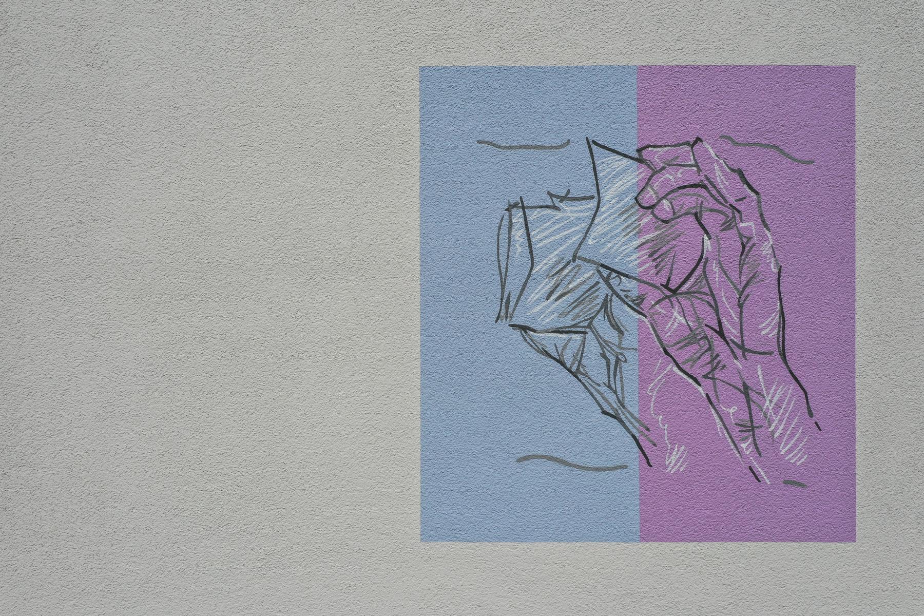 Detailansicht - ein Brief von Händen gehalten