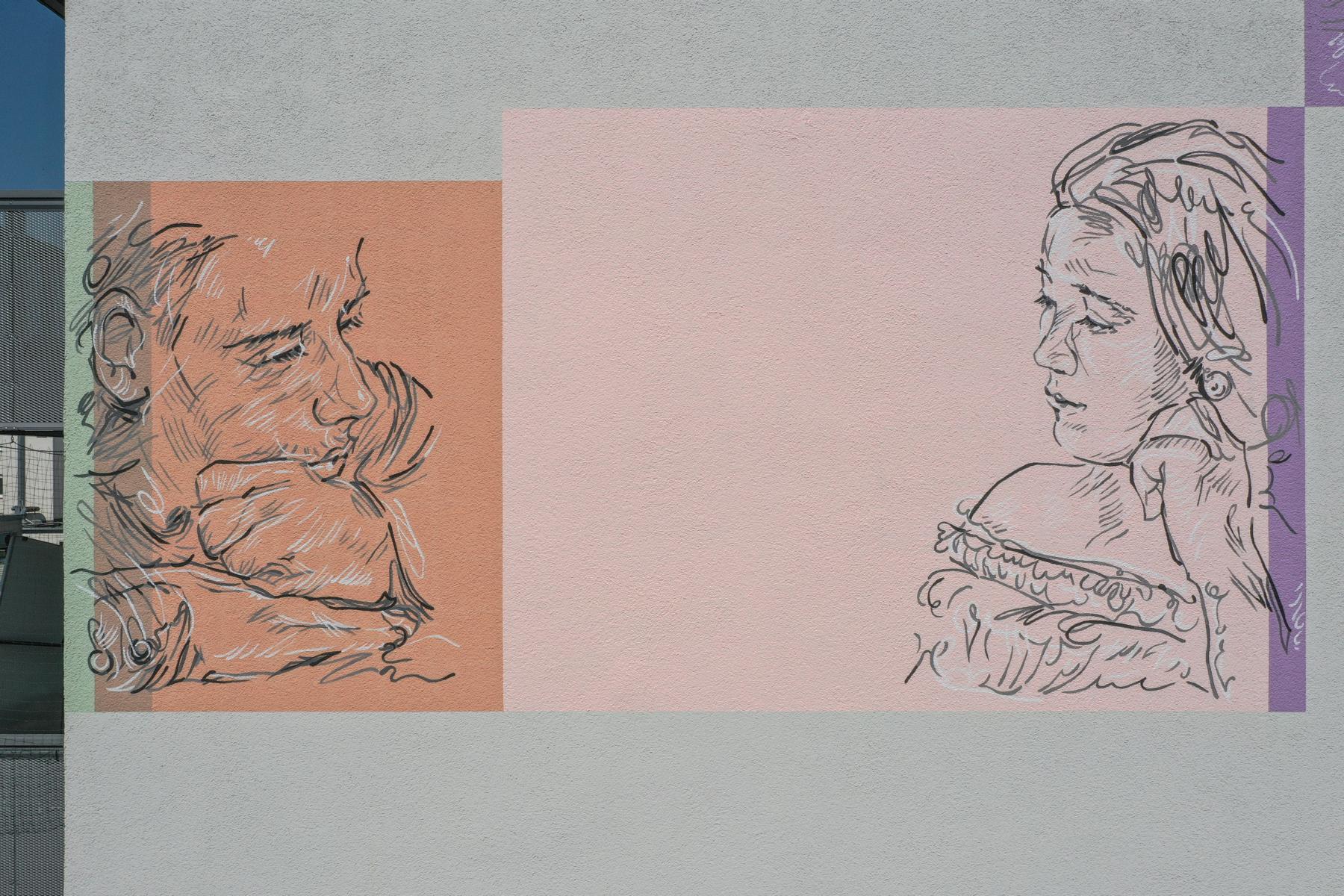 Detailansicht -eine Frau und ein Mann in Gedanken versunken