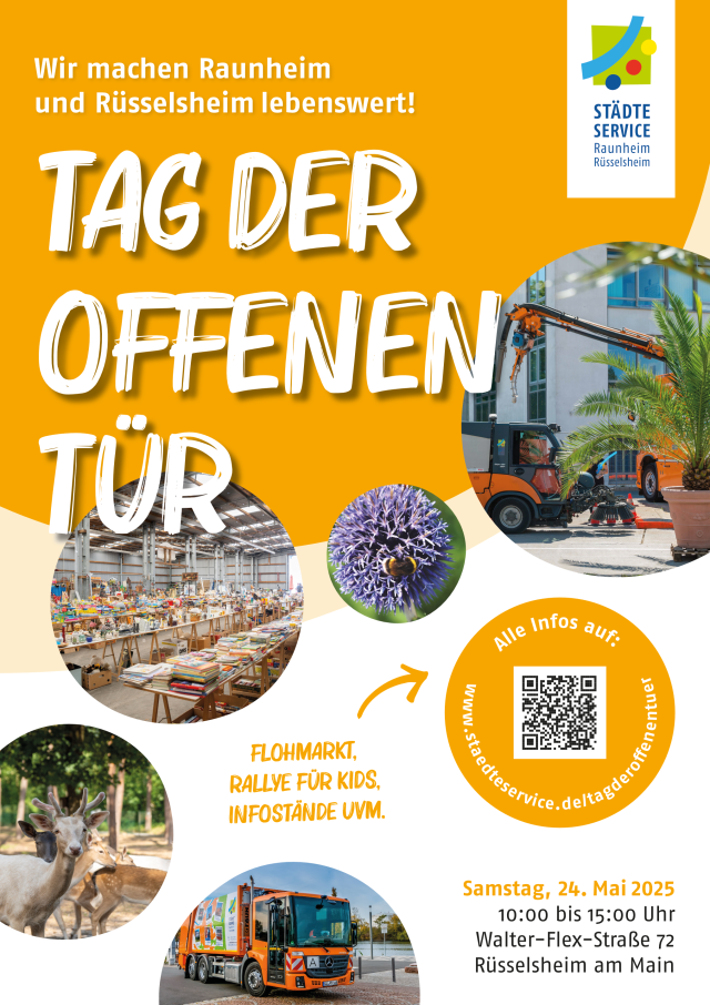 Plakat zum Tag der offenen Tür des Städteservice 2025