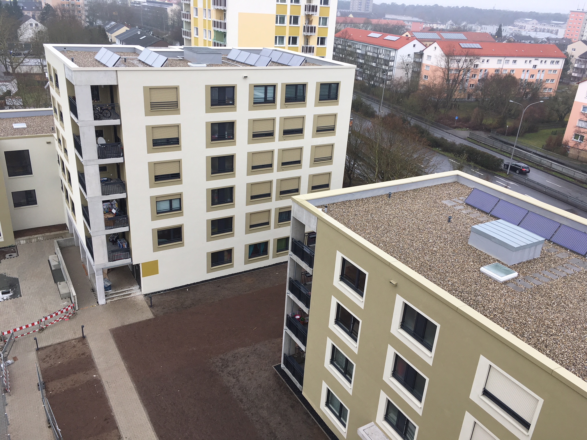 Bild der Wohnanlage der Familienwohnungen in der Brandenburger Straße 7