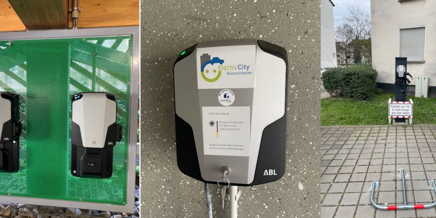 Installation von Ladesäulen und Ladestationen für gewobau Mieter
