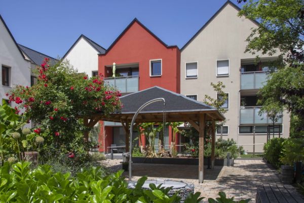 Ansicht der Seniorenwohnanlage in der Faulbruchstraße 31 und 35 in der Innenstadt 