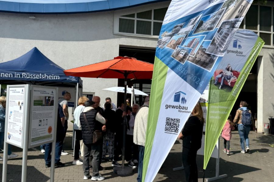 Der gewobau Stand am Tag der offenen Tür 2025 des Städteservice Raunheim Rüsslsheim
