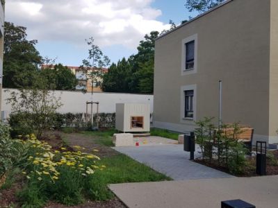 Planungsbild des Wohngebäudes an der Bonhoeffer Gemeinde