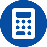 Bild eines stilisierten Taschenrechners