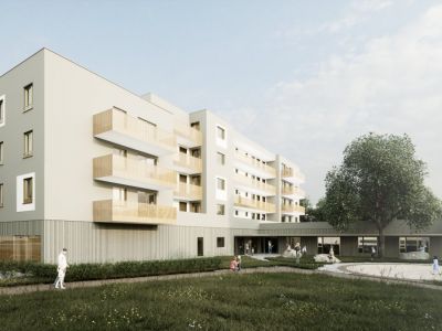 Plannungsbild der Familienwohnungen im Masurenweg 9