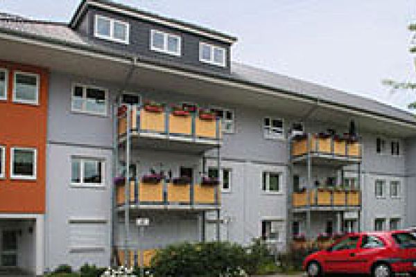 Ansicht der Seniorenwohnanlage in der Godesberger Straße 33 im Berliner Viertel 