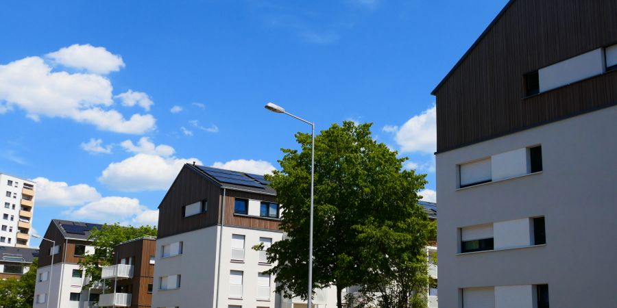 Ostansicht der Wohnanlage Hessenring 16 - 38, Planung und Ausführung: FFM-Architekten Frankfurt am Main