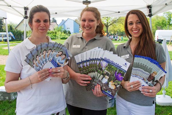 Mitarbeitereinnen der gewobau bei einer Veranstaltung