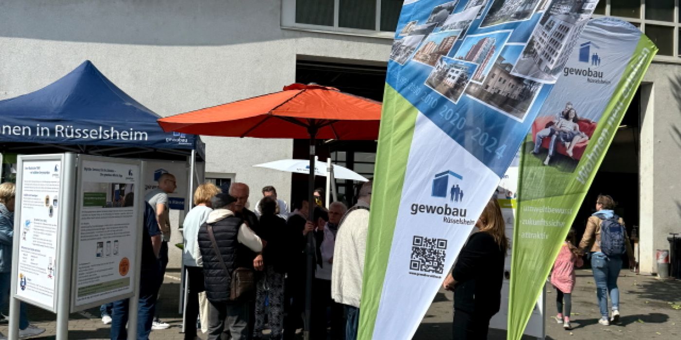 Der gewobau Stand am Tag der offenen Tür 2025 des Städteservice Raunheim Rüsslsheim