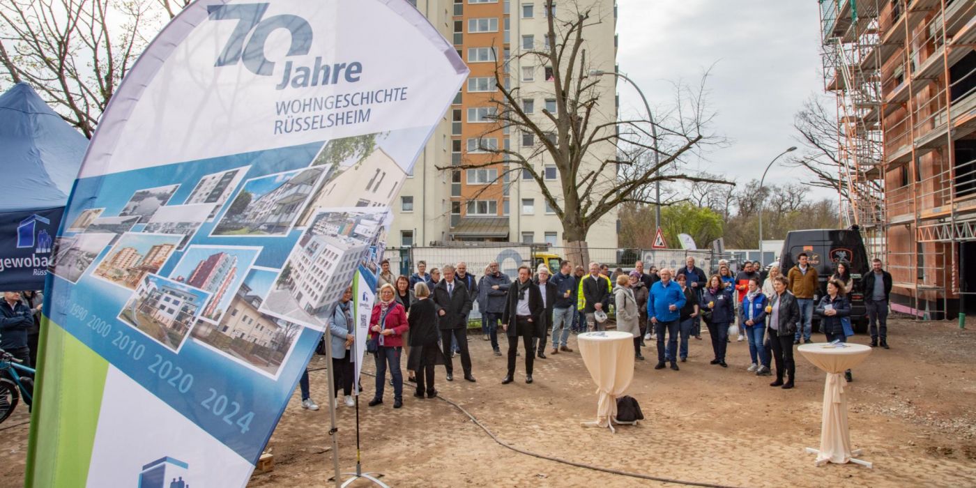 Richtfest am Hessenring 43 mit zahlreichen Gästen